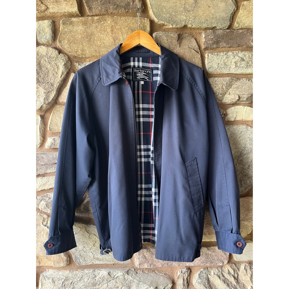 Vintage Burberrys Nova‎ Check Lined Jacket – Navy – Made in England Era